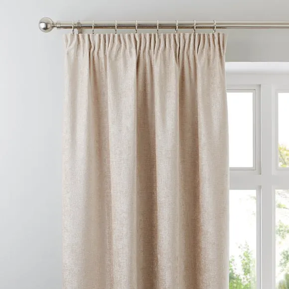 Chenille Pencil Pleat Curtains (Blackout Available) 1
