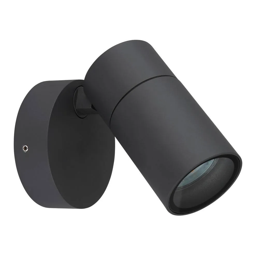 Netlighting Piper Outdoor Spotlight Anthracite Matt IP44 Clear Glass Shade 1x GU10 in Dark Grey 2