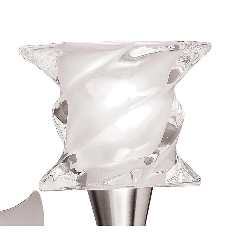 Netlighting Salomon Wall Lamp Switched 1 Light G9 Satin Nickel in Grey 5
