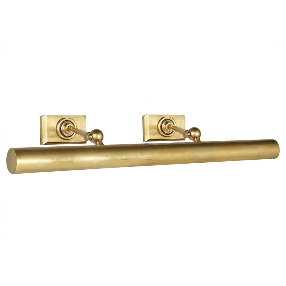 Visual Comfort Cabinet Maker's Picture Wall Light Antique Brass 24" 2