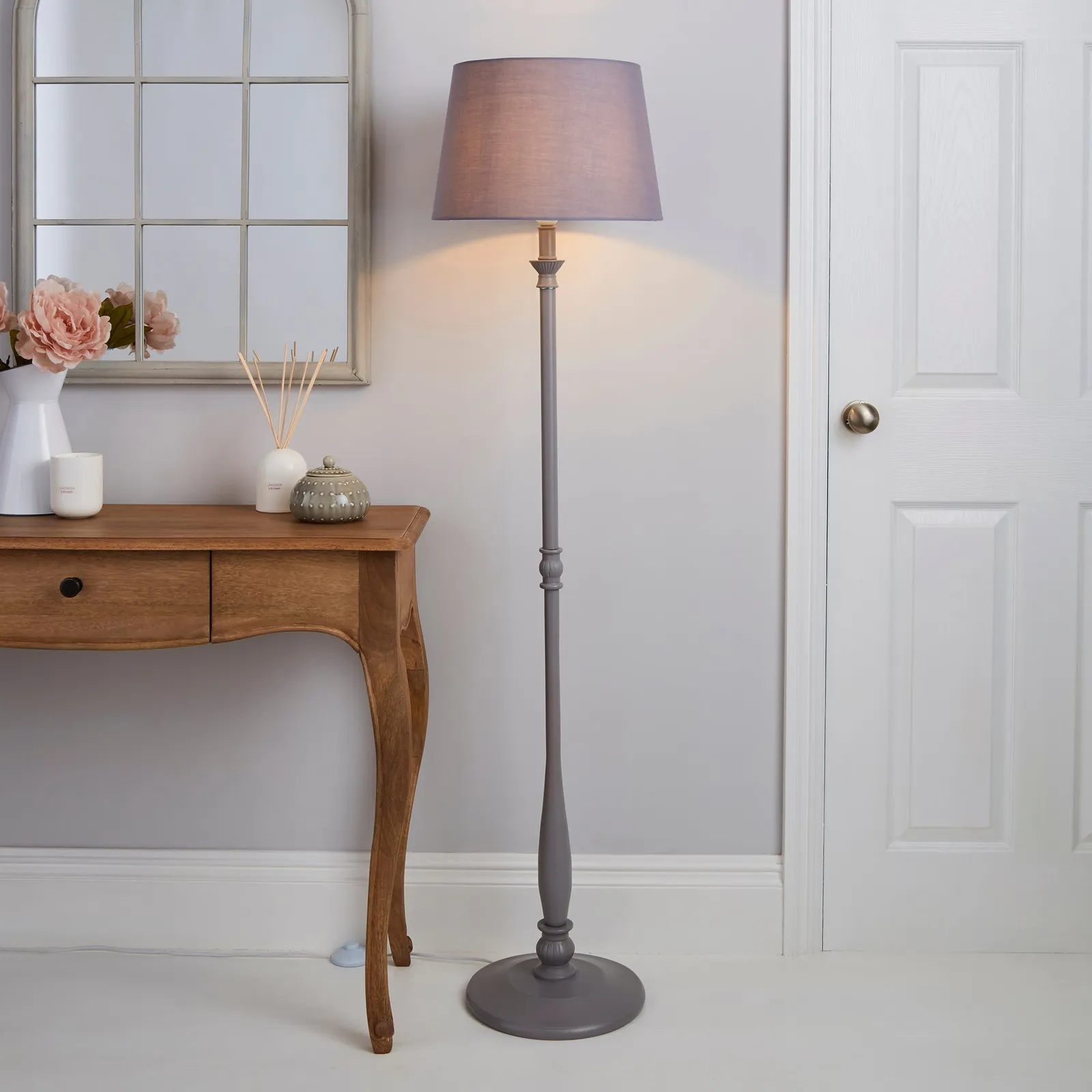 Tofty Grey Floor Lamp Grey