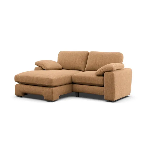 Magnus Vintage Soft Chenille Corner Chaise Sofa 6