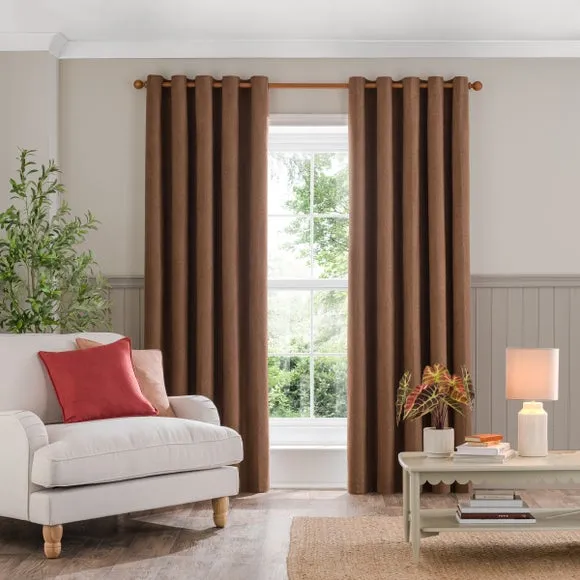 Luna Brushed Eyelet Curtains (Blackout Available) 2