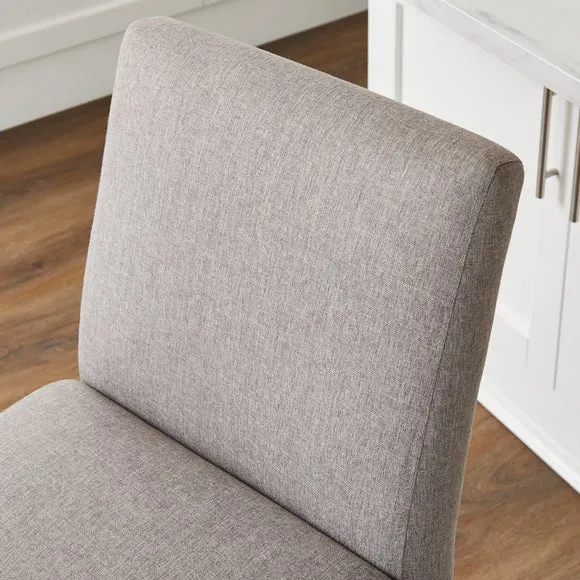 Oakley Counter Height Bar Stool, Grey Fabric 4