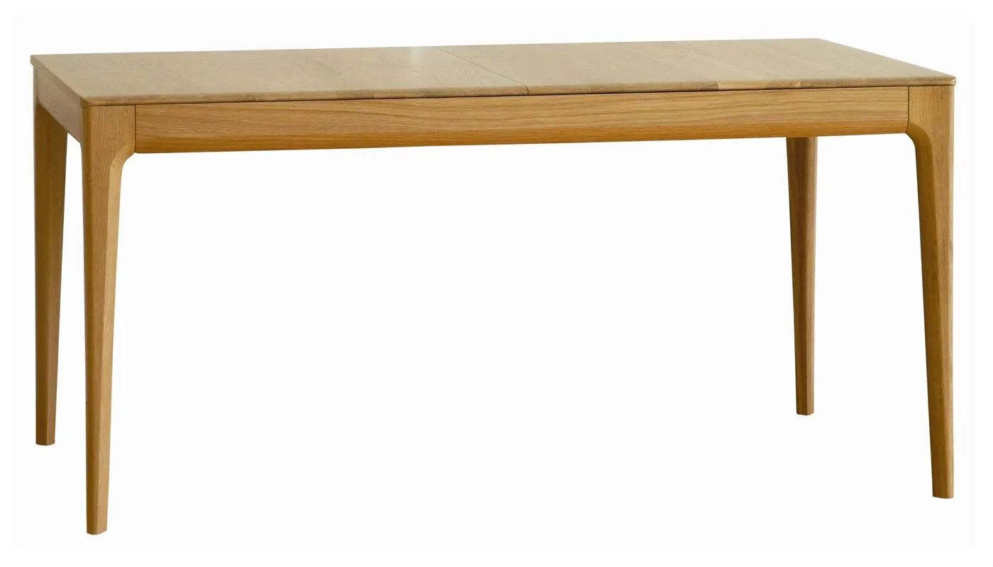 Ercol Romana Medium Extending Dining Table Dead Matt Oak 6-8 Seater