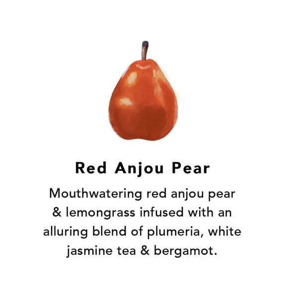 Northern Lights Set of 6 Red Anjou Pear Votive Candles 2