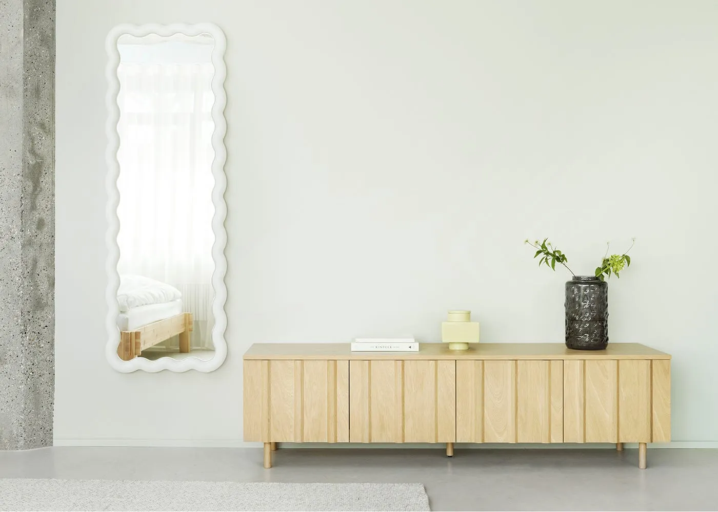 Normann Copenhagen Rib Sideboard Low Soft Black 3