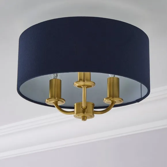 Preston 3 Light Flush Ceiling Light 2