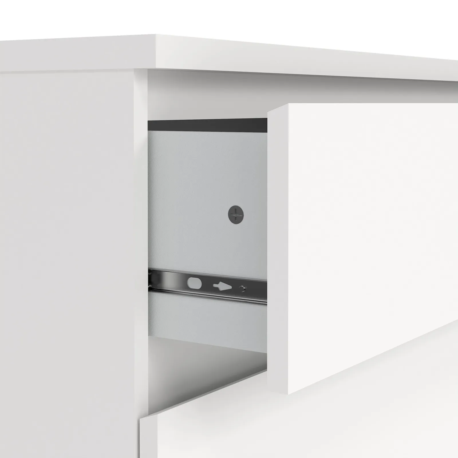 Furniture To Go Naia Chest of 3 Drawers in White 6
