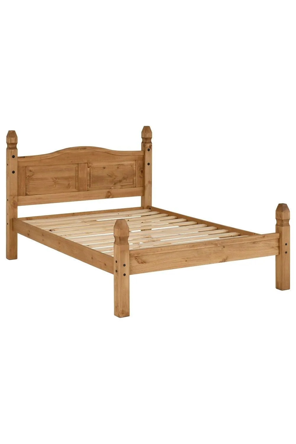 Seconique Corona 4'6" Double Bed Low Foot End in Natural 2