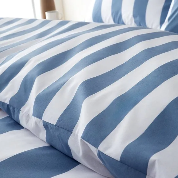 Catherine Lansfield Cove Stripe Duvet Cover and Pillowcase Set 5