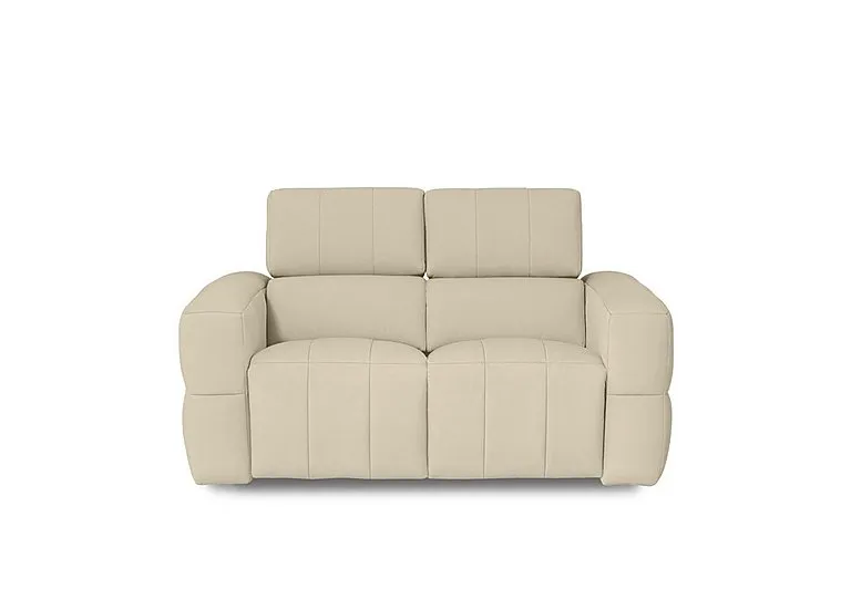 Cube Fabric 2 Seater Power Recliner Sofa with Power Headrests