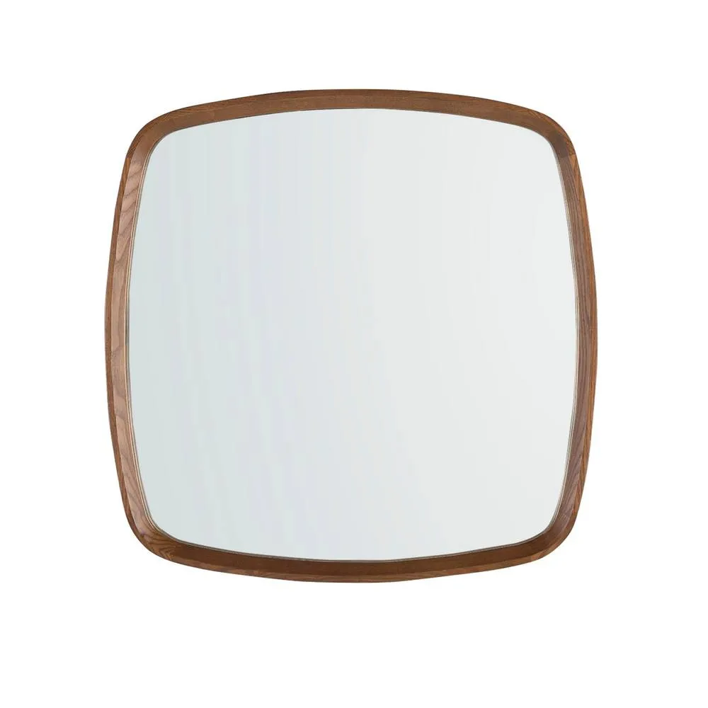 Angel Cerda Square walnut wall mirror 2