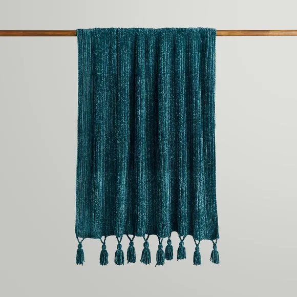 Chunky Chenille Throw Blanket 130x180cm 3
