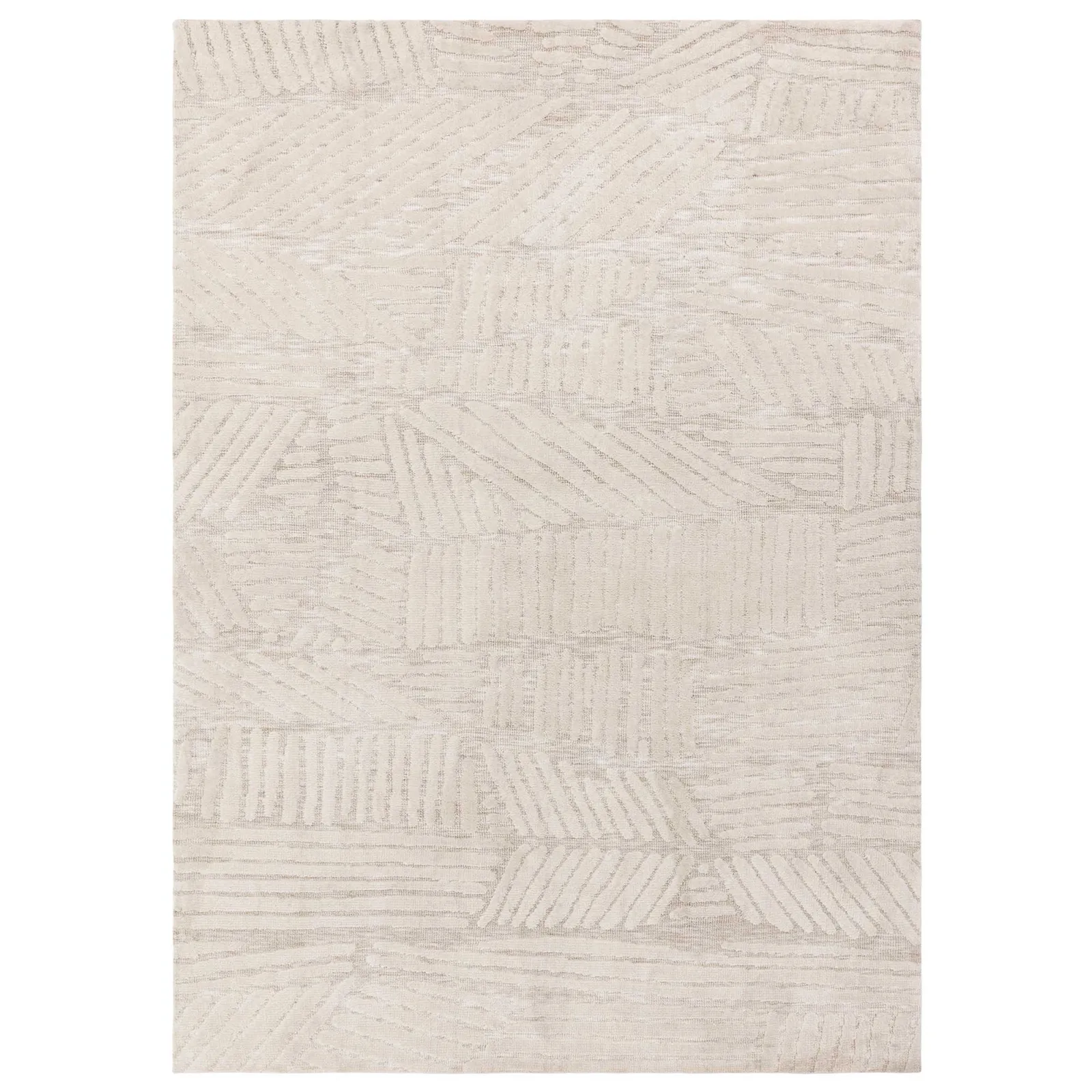 Malania 120X170Cm Rug, Square, Neutral Polyester | W120cm | Barker & Stonehouse