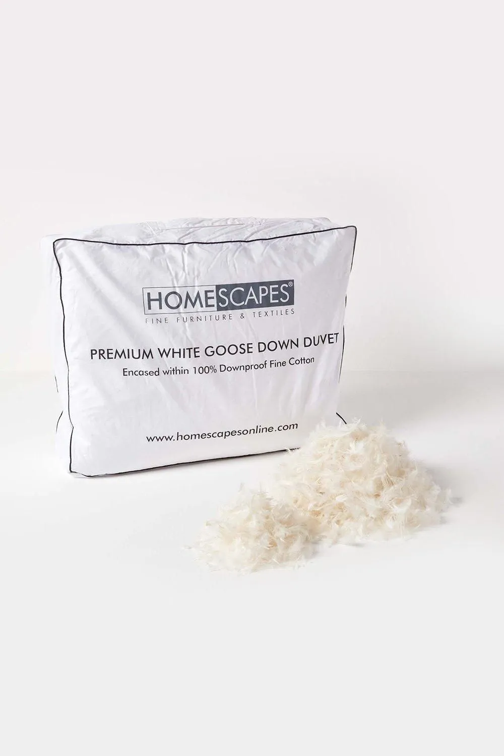Homescapes Premium White Goose Down 10.5 Tog Autumn Duvet 4