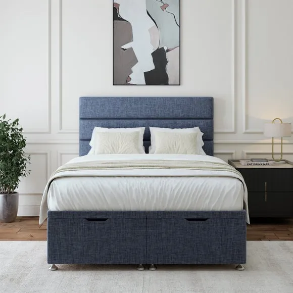 Woven Fabric End of Bed Ottoman Base 2