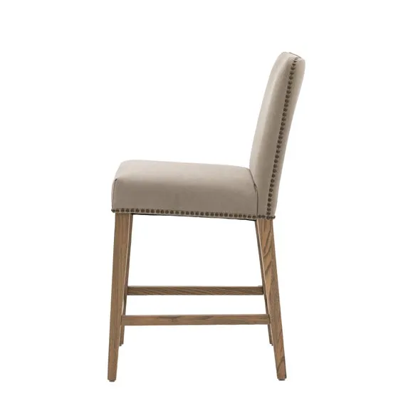 Rhewl Set of 2 Bar Stools, Linen 3