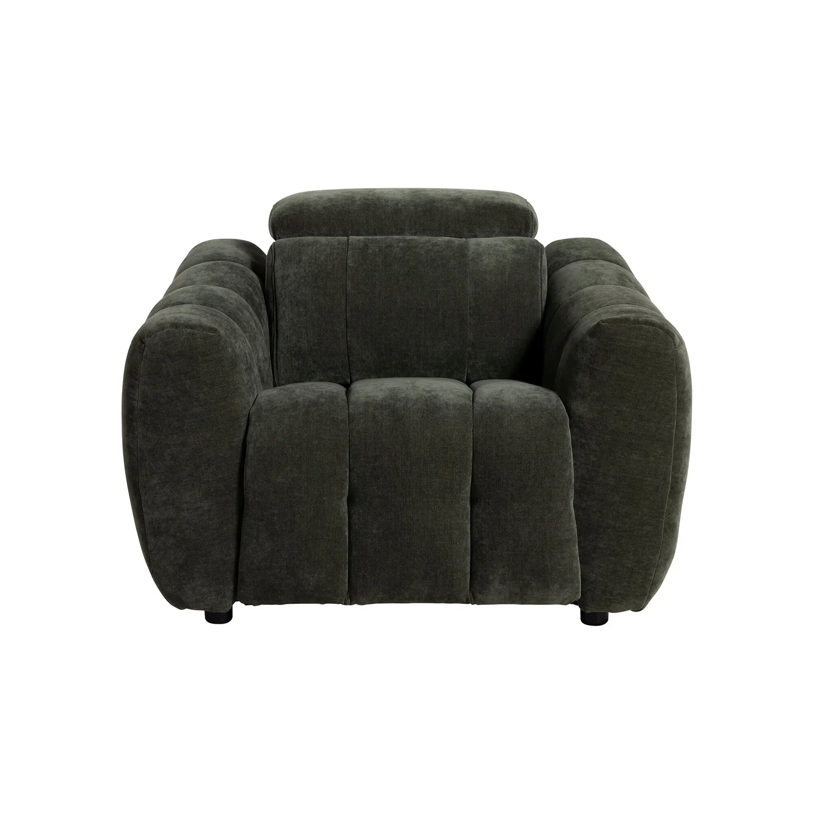Montgomery Power Recliner Chair & Headrest, Green Fabric | Barker & Stonehouse 3