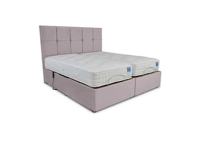 Natural Comfort Adjustable Divan Set - Super King - Plush Lilac