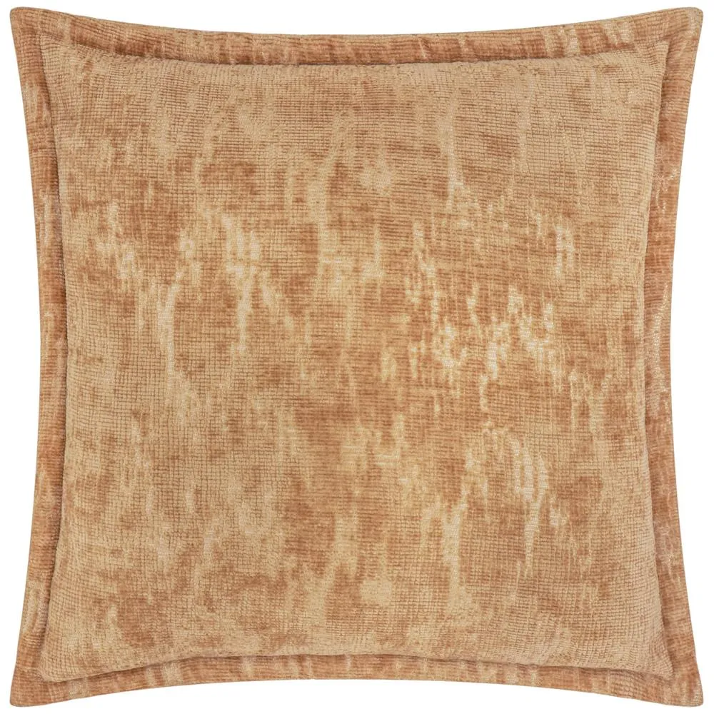Paoletti Aurelio Chenille Jacquard Cushion in Tan 2