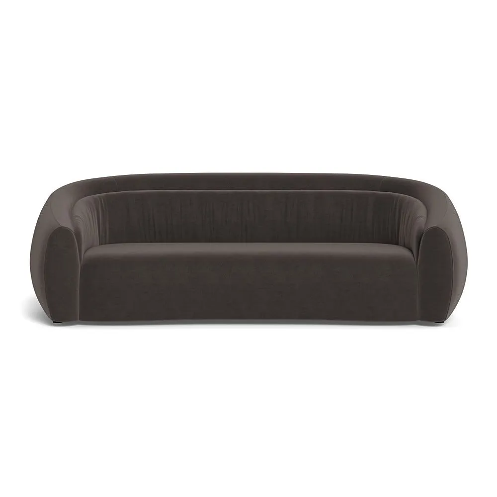Heal's Flora 4 Seater Sofa Nobilis Velvet Sable 1