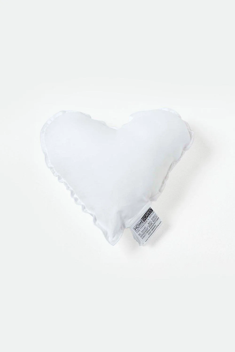 Homescapes Super Microfibre Heart Shaped Cushion Pad - Cushion Filler & Inserts in White 4