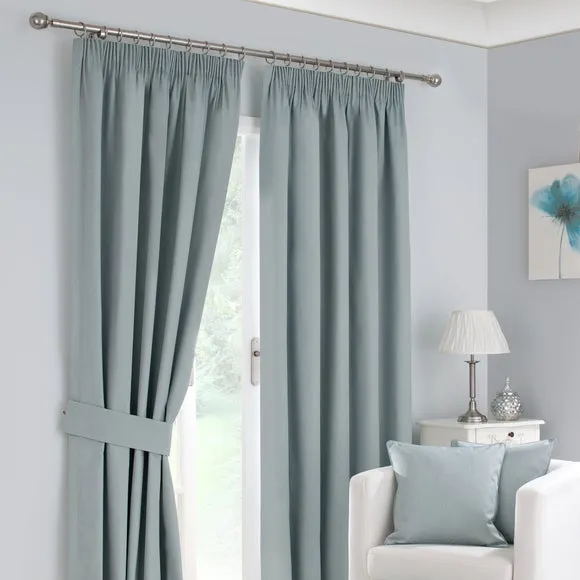 Solar Blackout Pencil Pleat Curtains 2