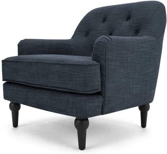 Flynn Armchair, Atlantic Blue Linen Mix
