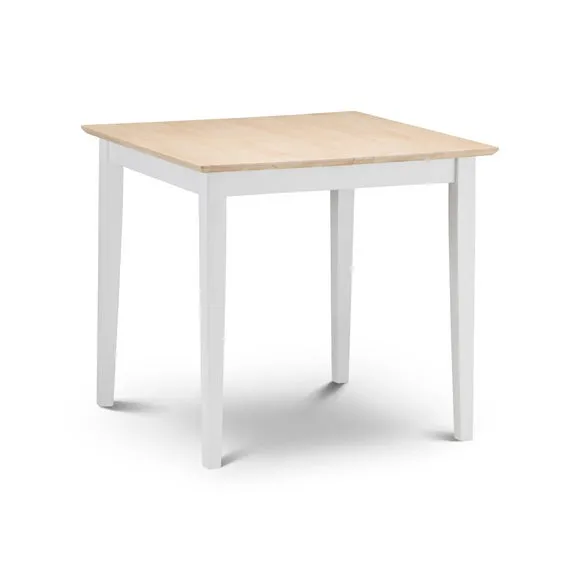Rufford 4 Seater Two-Tone Dining Table, Ivory 2