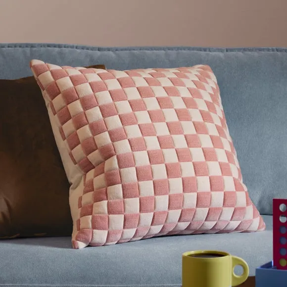 Furn. Softie Checkerboard Square Cushion