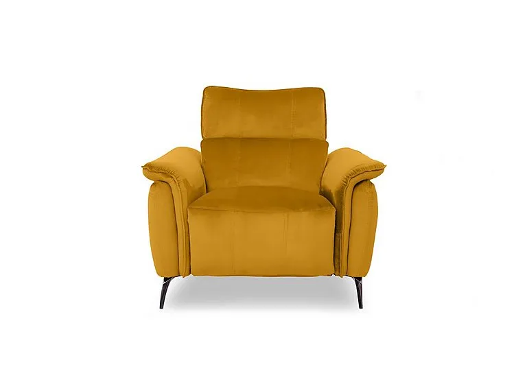 Jude Fabric Power Recliner Chair with Power Headrest - Opulence Saffron
