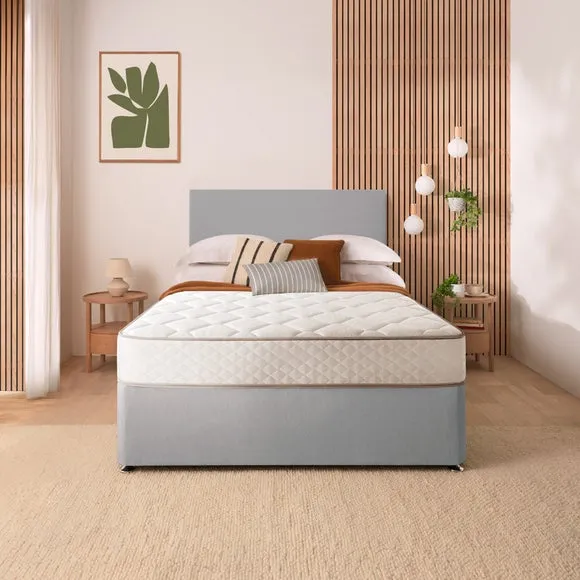 Silentnight Divan Set with Paris Headboard and 800 Pocket Spring Memory Foam Mattress 2