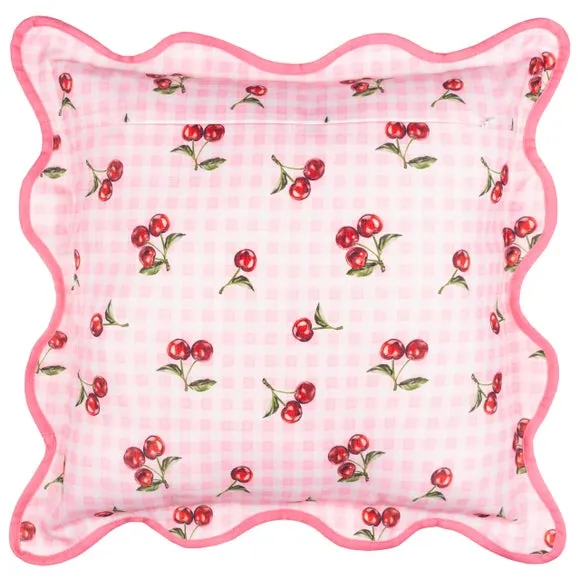 Fruits Cherries Outdoor Square Cushion 5