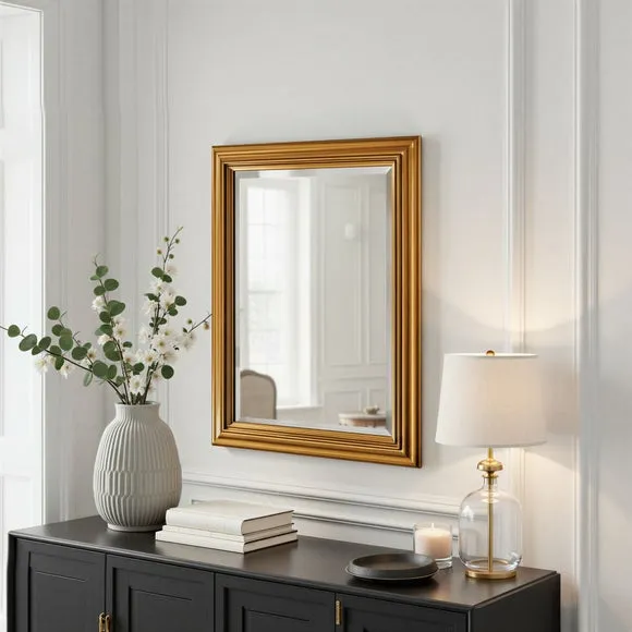 Yearn Contemporary Framed Bevelled Rectangle Wall Mirror 3
