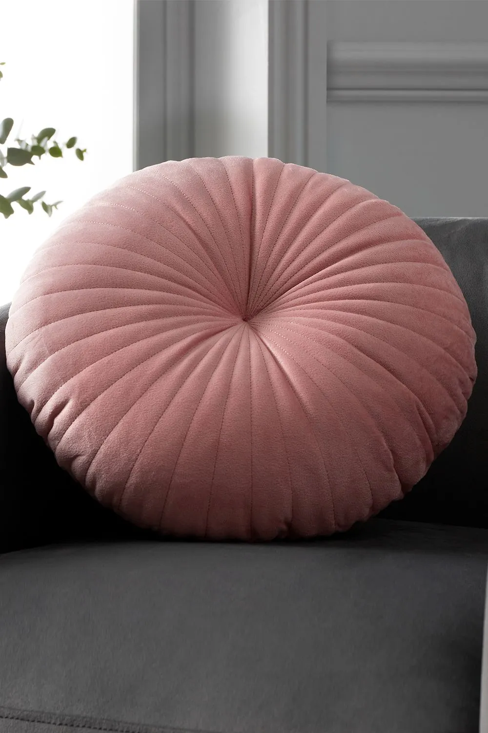 Catherine Lansfield 'Round' Cushion in Pink
