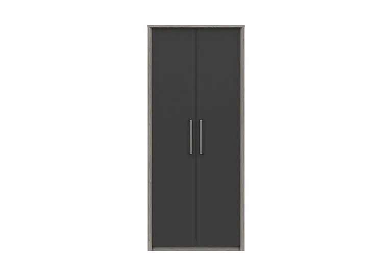 Euston 2 Door Tall Wardrobe - Grey