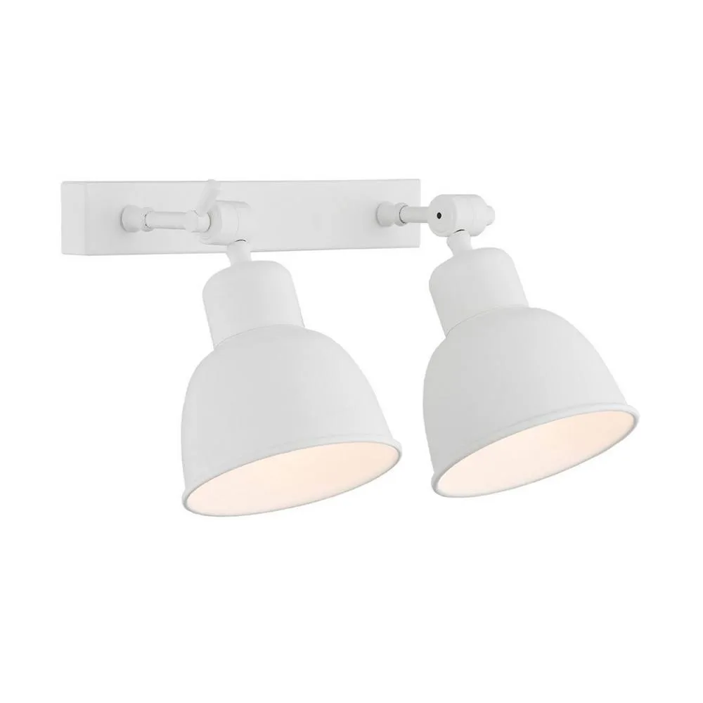 Netlighting Eufrat Twin Dome Wall Lamp White Structure