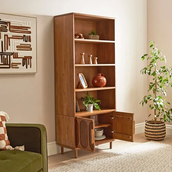 Khari Tall Bookcase, Mango Wood 2