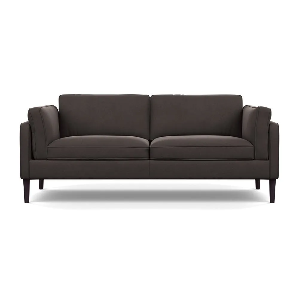 Heal's Sonno 3 Seater Nobilis Velvet Sable Wenge Black Feet 1