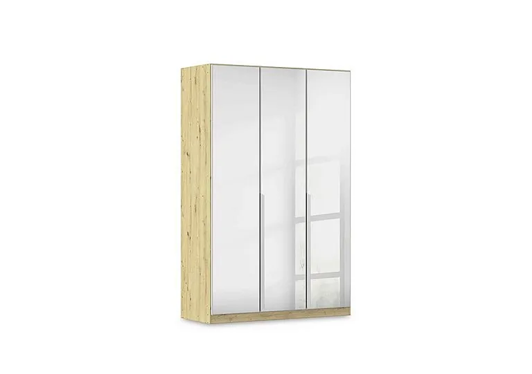 Freja 136cm 3 Door Hinged Mirror Wardrobe