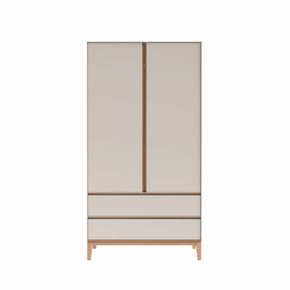 Heal's Lars Double Wardrobe in Cashmere and Oak 2