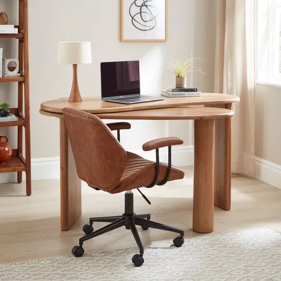 Ludo Swivel Desk, Mango Wood 4