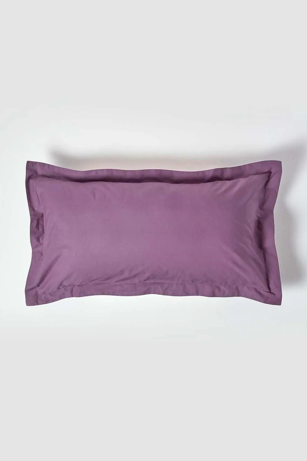 Homescapes Egyptian Cotton Oxford Pillowcase 200 TC, King Size in Grape 1