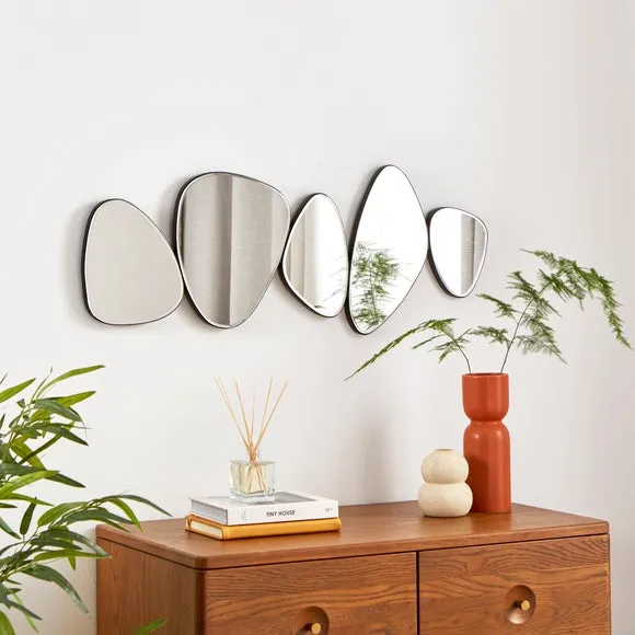 Pebble Shapes Wall Mirror
