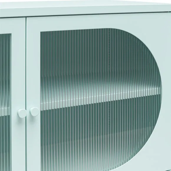 Luna Fluted Low Sideboard, Glass 5