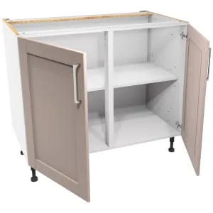 Wickes Ohio Dusky Pink Shaker Base Unit - 1000mm 2