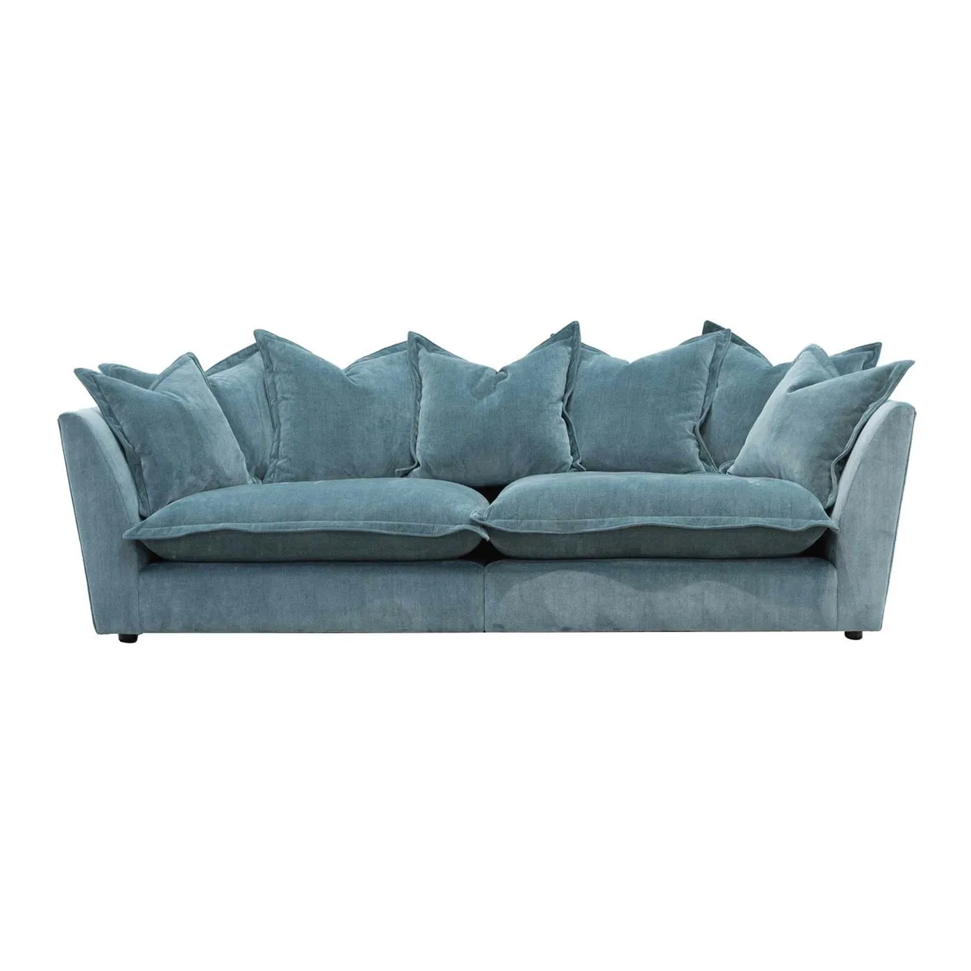 Large Split 4 Seater Sofa - Light Blue - W248 x D110 x H91cm - Barker & Stonehouse