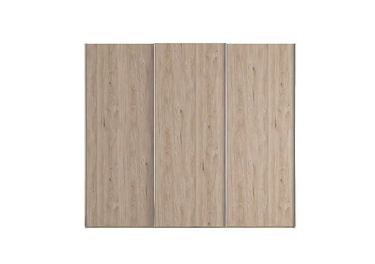 Oxford 3 Door Sliding 250 cm Wardrobe - Holm Oak