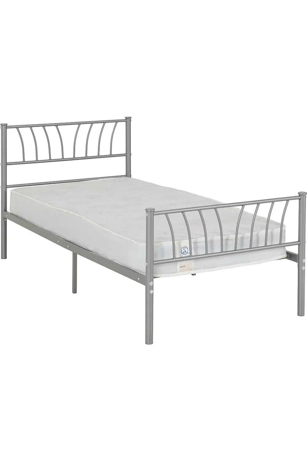 Seconique Harlow 3' Single Bed in Silver 2